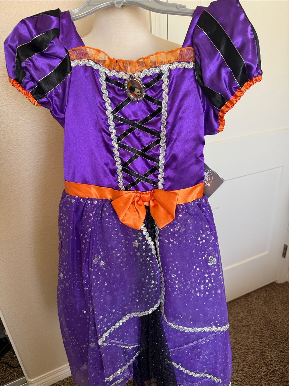 Disney Purple and Orange Girls' Witch Dress Costume